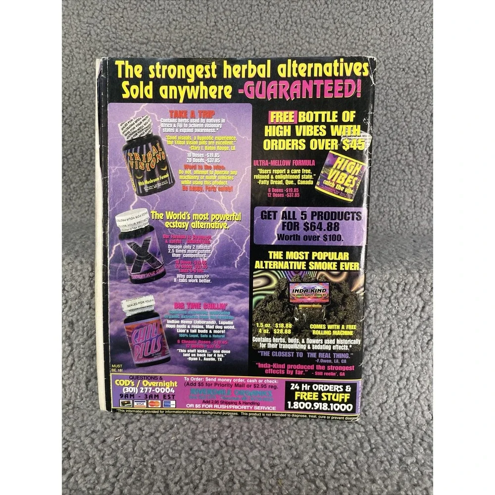 High Times Magazine * December 1996 * Canada Seed Company - Mexican Drug War‎